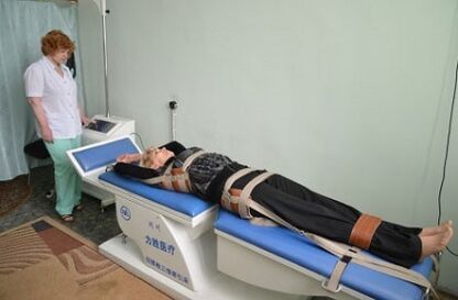 tracción espinal para la osteocondrosis torácica